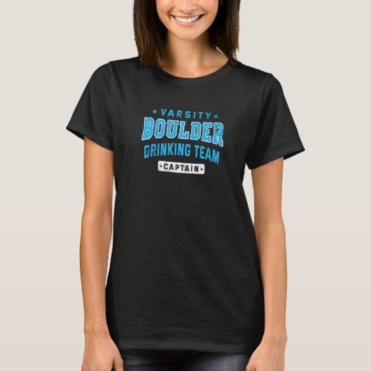 Boulder Drink kapitein Beer Craft Beer Dri T-shirt (Voorkant)