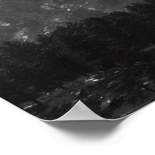 Boulder Flatirons Mist Poster (Hoek)