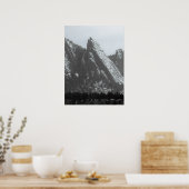 Boulder Flatirons Mist Poster (Keuken)