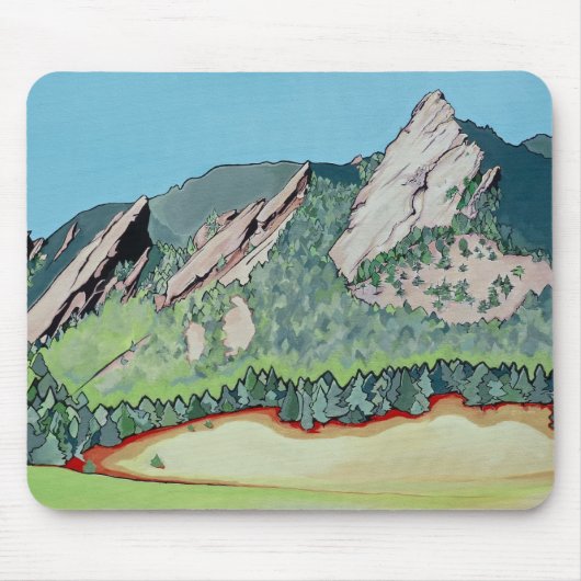 Boulder Flatirons Muismat (Voorkant)