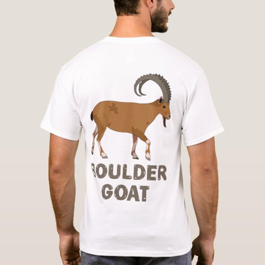 Boulder Goat (both sides) T-shirt (Achterkant)