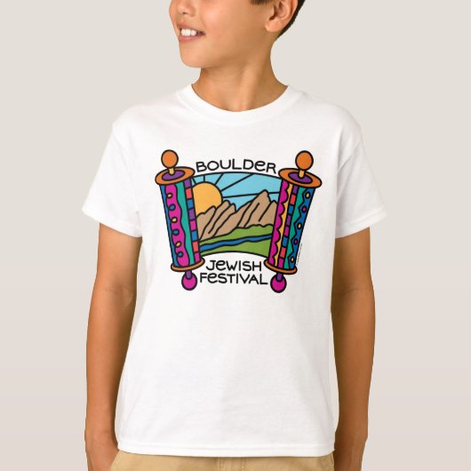 Boulder Jewish Festival Classic logo T-shirt (Voorkant)