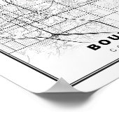 Boulder Kaart Poster (Hoek)