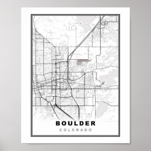 Boulder Kaart Poster