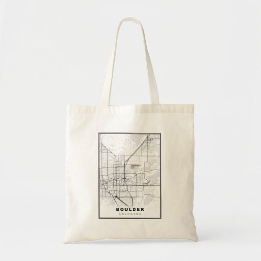 Boulder Kaart Tote Bag (Voorkant)