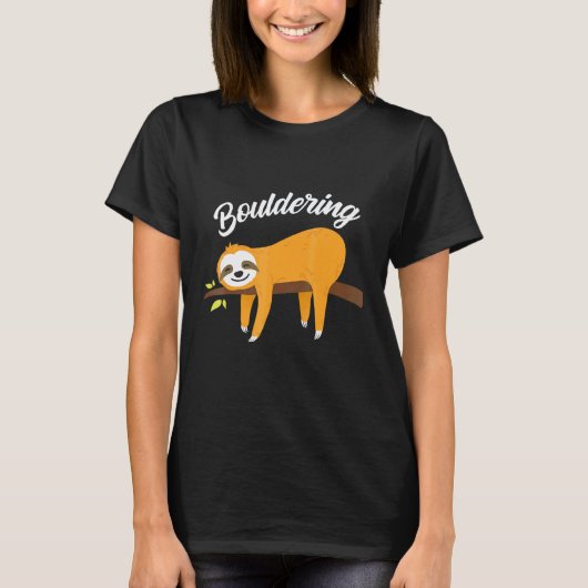 Boulder Luiaard Klimmen Rots Klimmen T-shirt (Voorkant)
