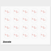 Boulder Meisje T-shirts Ronde Sticker (Vel)