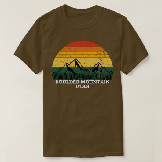 Boulder Mountain Utah T-shirt (Design voorkant)