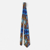 Boulder Opal Gemstone Print Stropdas (Achterkant)