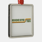 Boulder River Trail Washington Metalen Ornament (Rechts)