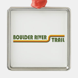 Boulder River Trail Washington Metalen Ornament