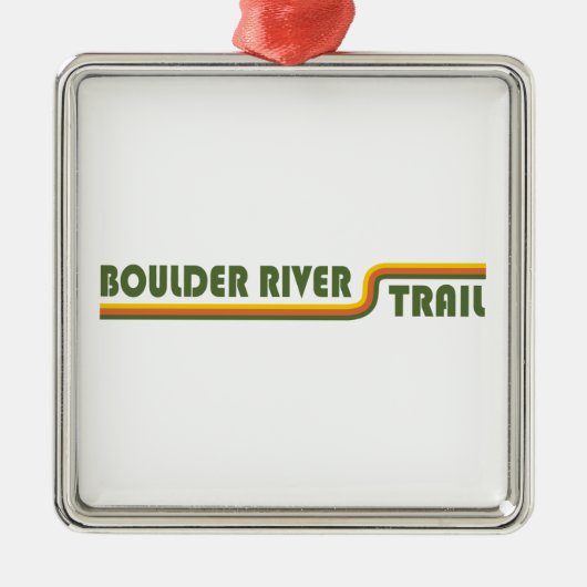 Boulder River Trail Washington Metalen Ornament (Voorkant)