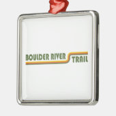 Boulder River Trail Washington Metalen Ornament (Links)