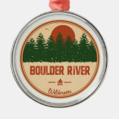 Boulder River Wilderness Metalen Ornament (Voorkant)