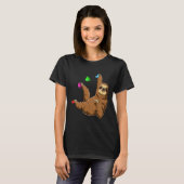 Boulder Sloth Bouldering en klimming T-shirt (Voorkant volledig)