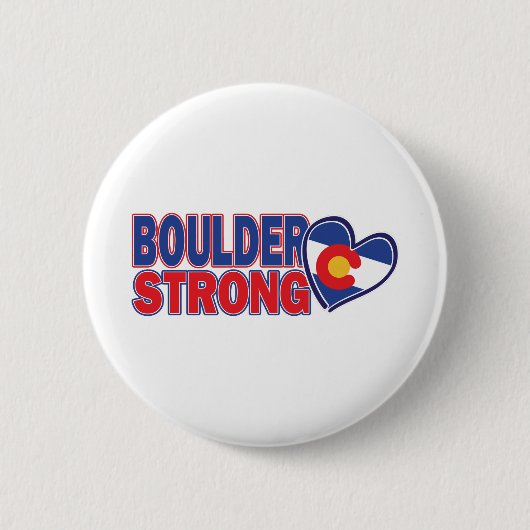 Boulder-Strong-Heart Ronde Button 5,7 Cm (Voorkant)