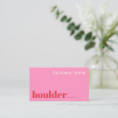 Boulder Texas winkel bedrijf Visitekaartje (Staand voorkant)