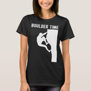Boulder Tijd Klimmer Sport Klimmen Boulderen T-shirt