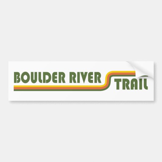 Boulder Trail Washington Bumpersticker (Voorkant)