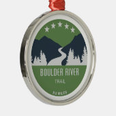 Boulder Trail Washington Metalen Ornament (Rechts)