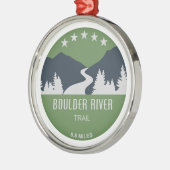Boulder Trail Washington Metalen Ornament (Links)