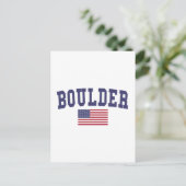 Boulder US Flag Briefkaart (Staand voorkant)