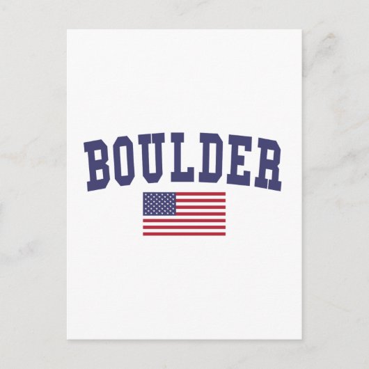 Boulder US Flag Briefkaart (Voorkant)