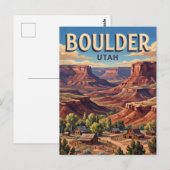Boulder Utah Briefkaart (Voorkant / Achterkant)