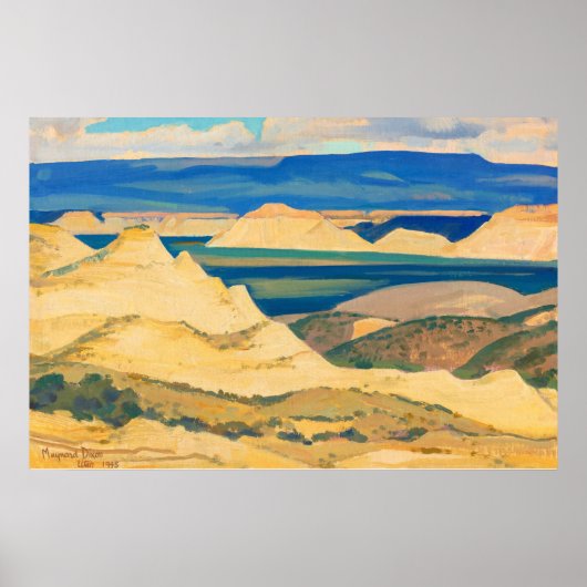 Boulder Valley door Maynard Dixon Poster (Voorkant)