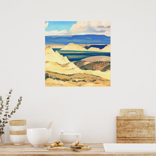 "Boulder Valley Utah" door Maynard Dixon Poster (Keuken)