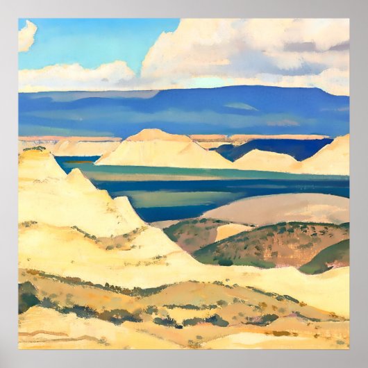 "Boulder Valley Utah" door Maynard Dixon Poster (Voorkant)