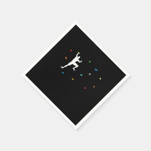 Boulder Wall Boulder Hall Climber Gift Servet (Hoek)