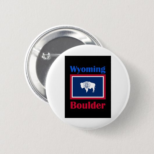 Boulder Wyoming Ronde Button 5,7 Cm (Voorkant /achterkant)