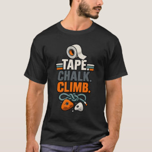 Boulderen en klimmen t-shirt
