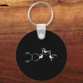 Boulderer & Climbing Adrenaline Formula CHNO Gift Sleutelhanger (Voorkant)