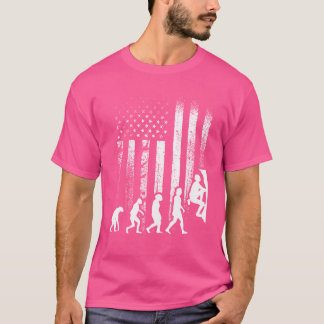 Bouldering America Vlag Bergbeklimmen T-shirt