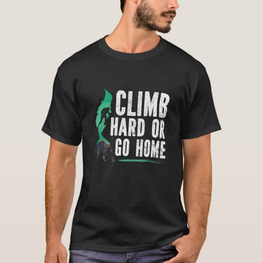 Bouldering bergbeklimming t-shirt (Voorkant)