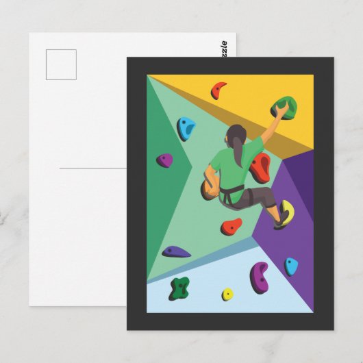 Bouldering - Bouldering - bergbeklimmer Briefkaart (Voorkant / Achterkant)