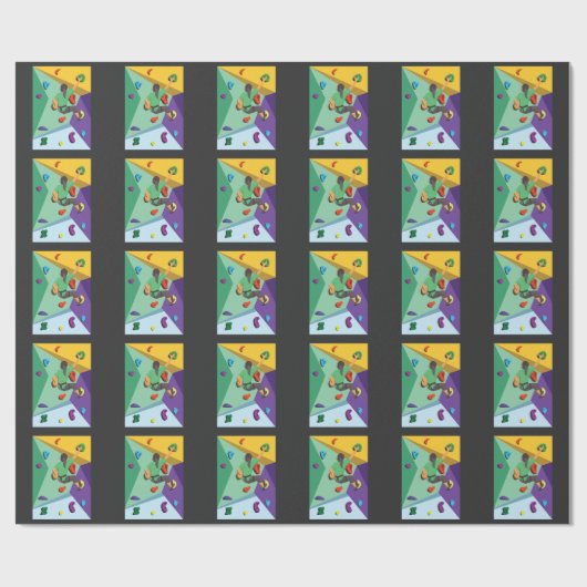 Bouldering - Bouldering - bergbeklimmer Cadeaupapier (Vlak)