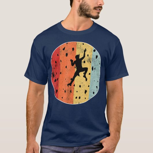 Bouldering Cool Rock-klimmer, Love Climate Gift T-shirt (Voorkant)