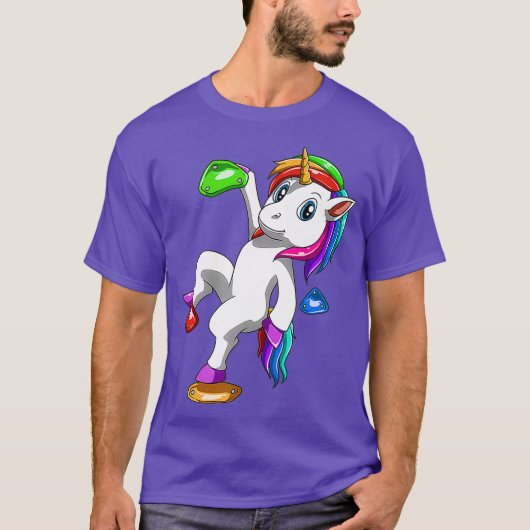 Bouldering en rockbeklimming Unicorn Premium T-shirt (Voorkant)