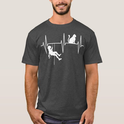 Bouldering  Funny Cat Lover Rock Climbing Free T-shirt (Voorkant)