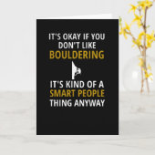 Bouldering Gifts | Boulderer Rock-klimmer Boulder Kaart (Gele Bloem)