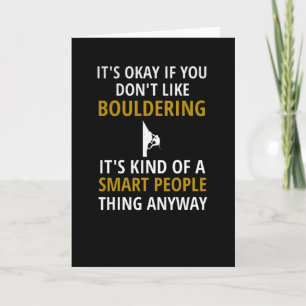 Bouldering Gifts   Boulderer Rock-klimmer Boulder Kaart