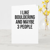 Bouldering Gifts | Boulderer Rock-klimmer Boulder Kaart (Gele Bloem)