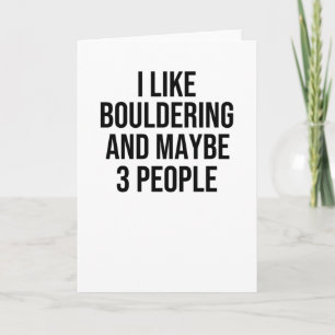Bouldering Gifts   Boulderer Rock-klimmer Boulder Kaart