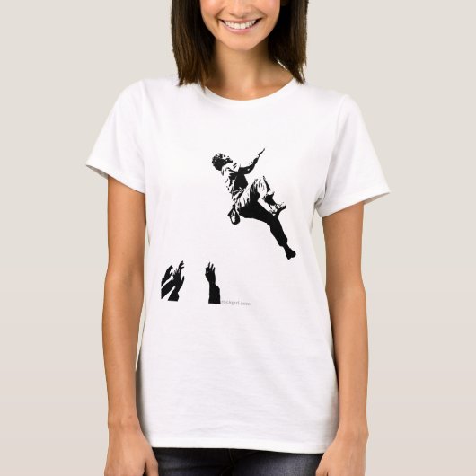Bouldering, grafisch t-shirt (Voorkant)