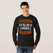 Bouldering Introvert Boulderer-klimmer T-shirt (Voorkant volledig)