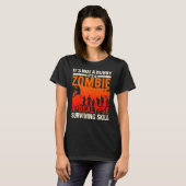 Bouldering klimmer Boulderer Zombie Apocalypse Cli T-shirt (Voorkant volledig)
