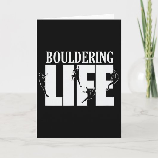 Bouldering Leven Hobby Klimsport Kaart (Voorkant)